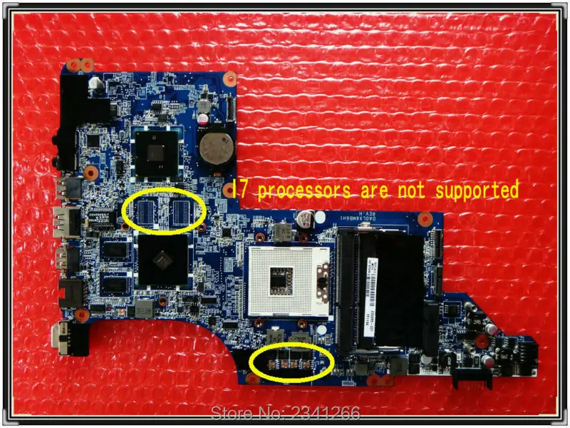ФОТО 630985-001 for HP DV7-4000 NOTEBOOK DV7-4000 Laptop Motherboard 6370/512,tested 100% working