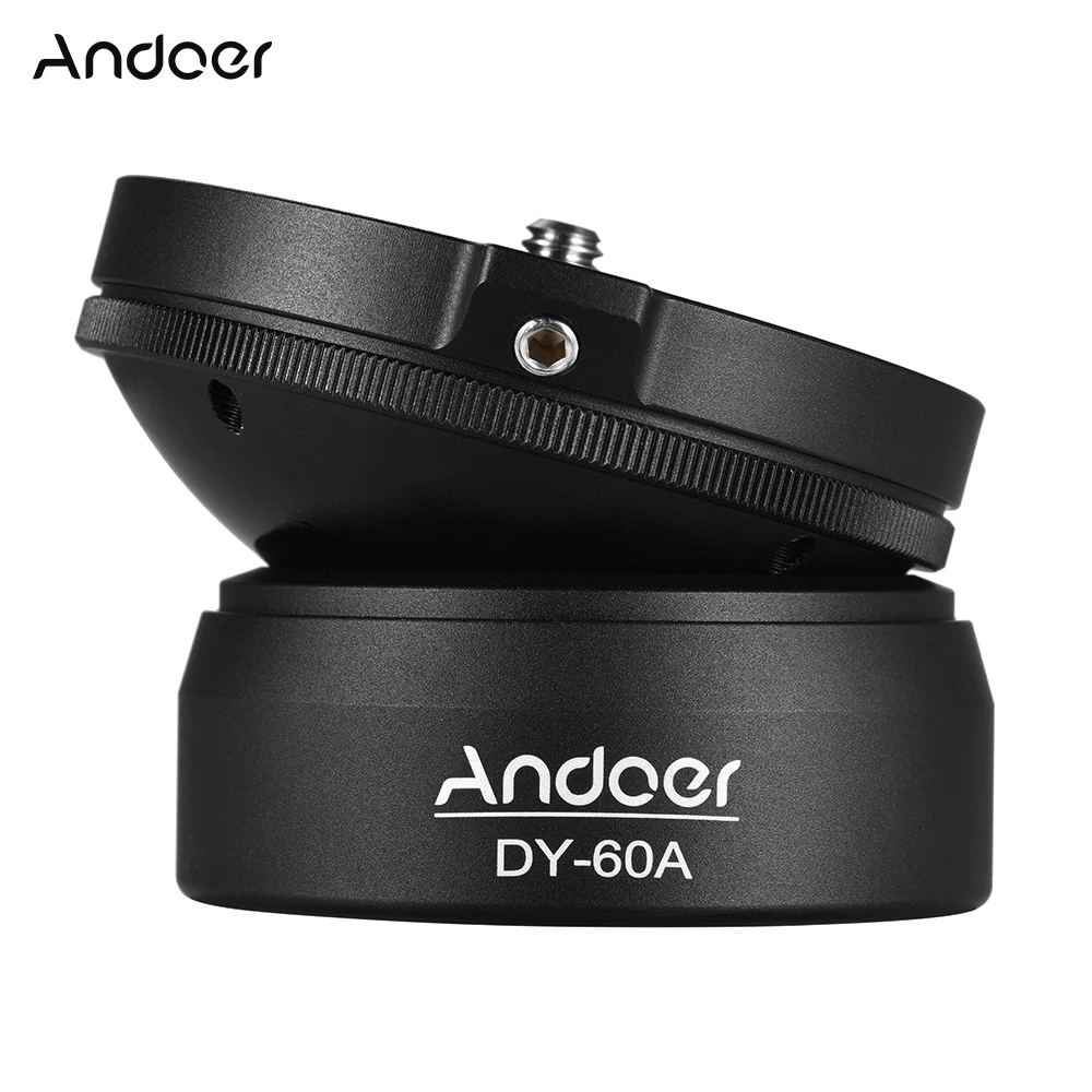Штатив Andoer для зеркальных камер Canon Nikon Sony 15 градусов|ball head|leveling basetripod leveling base |