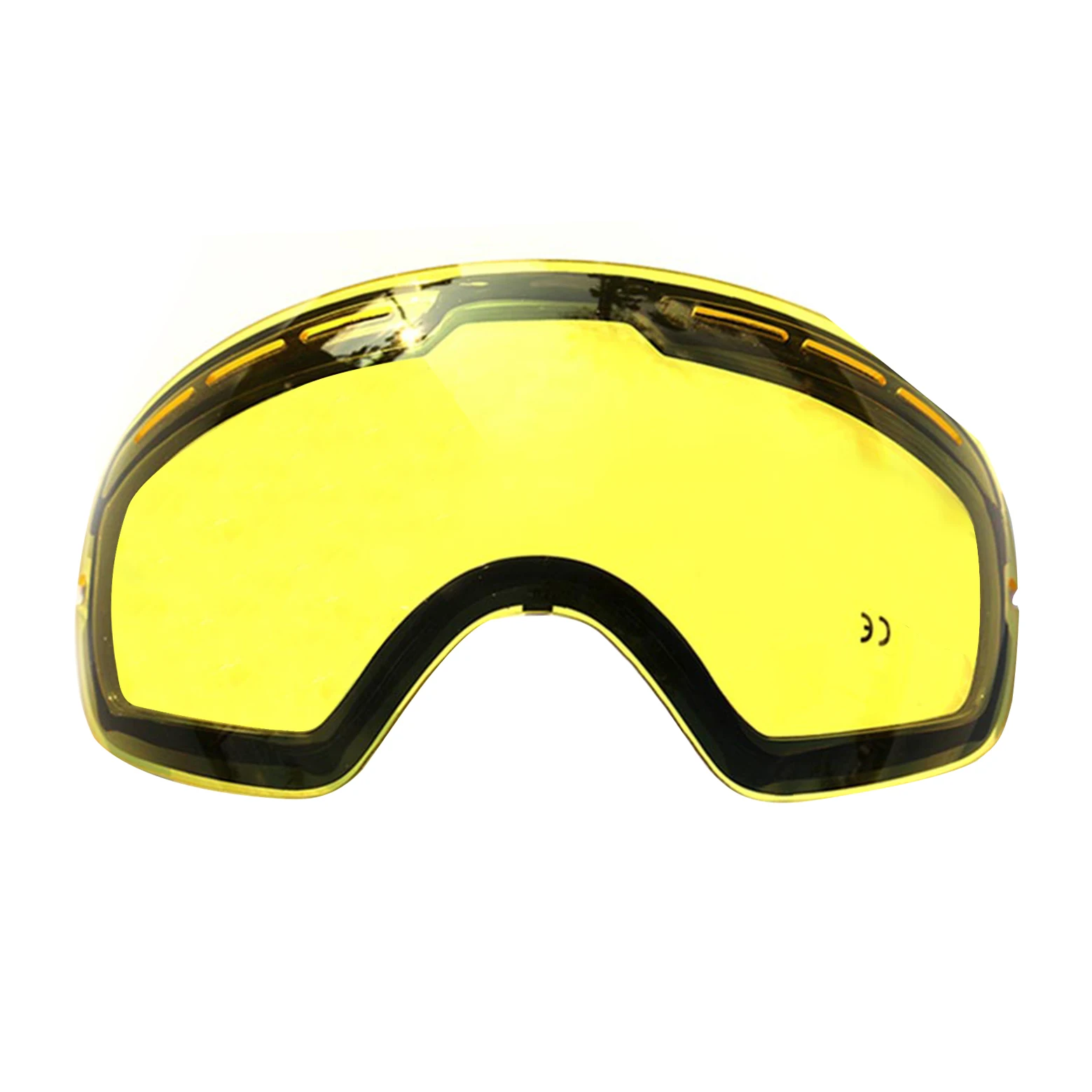 GOG-201 линзы желтые граненые магнитные линзы для лыжных очков противотуманные UV400 сферические лыжные очки для ночного катания на лыжах
