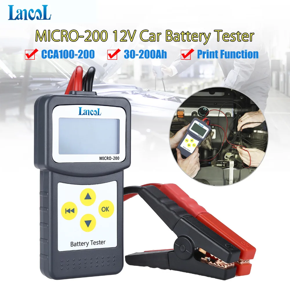 £19.88 Professional Diagnostic Tool Lancol Micro 200 Car Battery Tester Vehicle