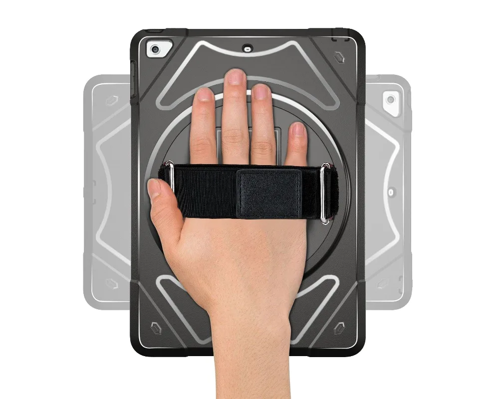 Case for New iPad 2018 9.7 with 360 Rotating Hand Strap Shoulder Strap,Heavy Duty Shockproof Protector for ipad 5th 6th-Miesherk Case for New iPad 2018 9.7 with 360 Rotating Hand Strap Shoulder Strap,Heavy Duty Shockproof Protector for ipad 5th 6th-Miesherk
