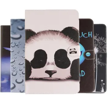 

Cartoon Panda Painted Case For Apple ipad Air 3 10.5 2019 Smart Cover for iPad Pro 10.5 2017 Protective tablet case+film+pen
