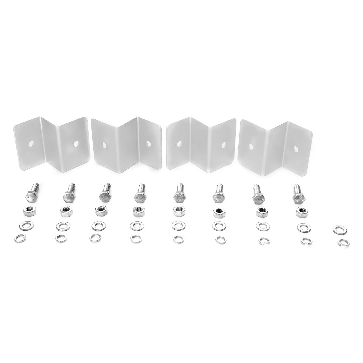 

New ZB-04 Silver Tone Solar Panel Mounting Z Type Bracket Set for Yacht/Solar Panel
