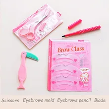 Portable Pro 4pcs/lot Tinkle Eyebrow Trimmer Shaper Shaver Set Sharp eyebrow makeup tools Y2