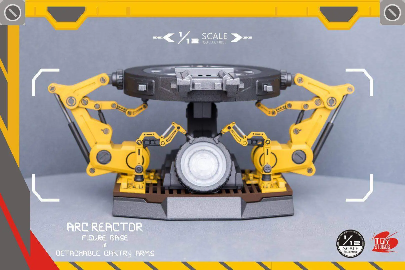 

Iron Man Arc Reactor 1/12 Scale Figure Base & Detachable Gantry Arms with Light
