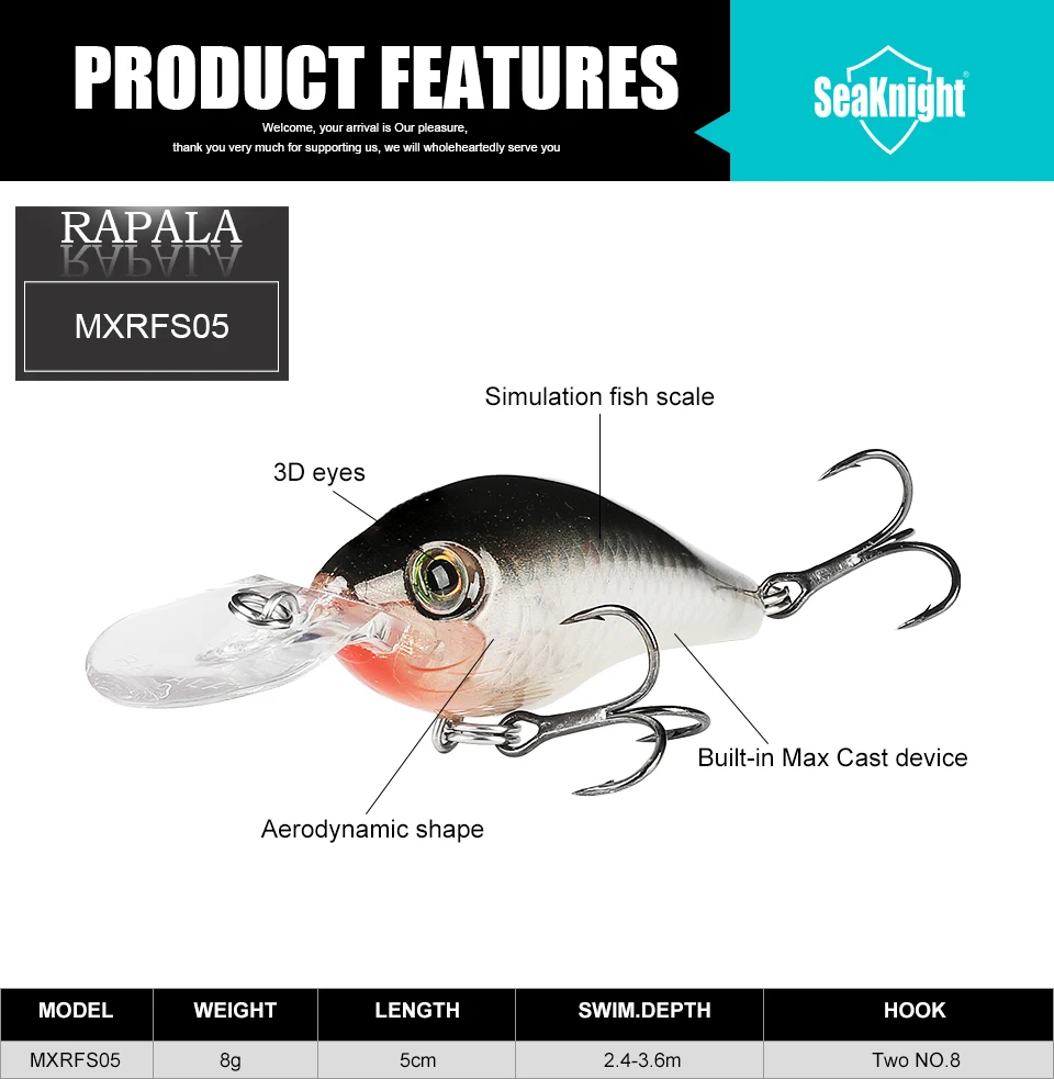 Rapala MAXRAP FAT SHAD MXRFS05 рыболовная приманка 50 мм 8 г глубина 2,4-3,6 м жесткая приманка гольян 3D глаза VMC крючки длинные литые приманки