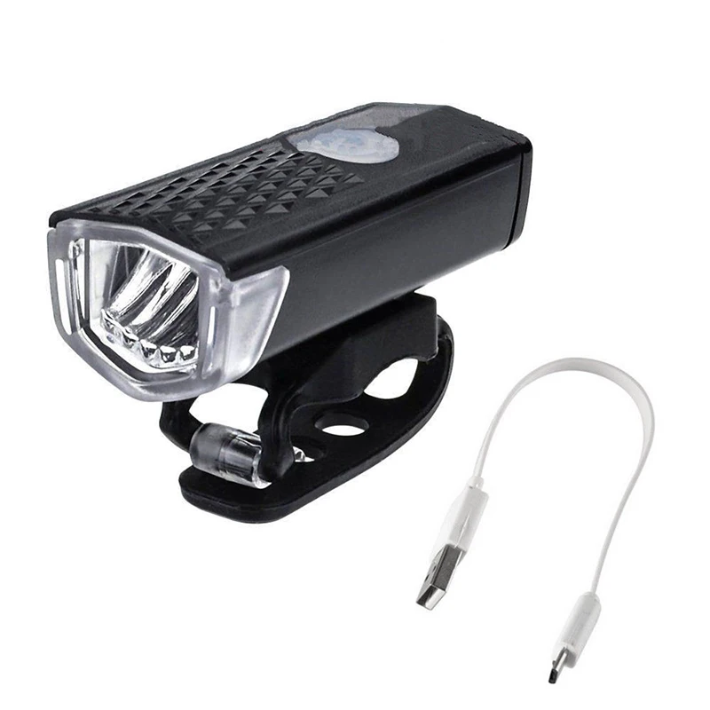 

USB Rechargeable LED Bike Bicycle 3 Modes Headlight+Tail Light Set Cycling
