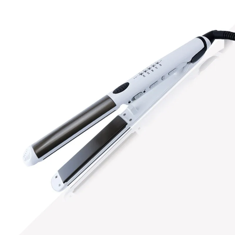 Professional Salon Hair Straigthener Iron, Hair Curling Iron 2 In 1 Use Good Quality Hair Iron With Temperature Adjustable