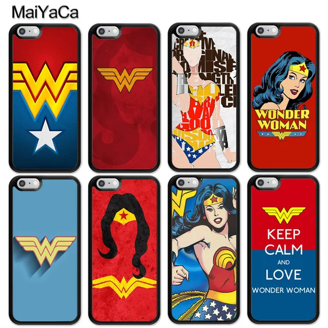 MaiYaCa Wonder Woman Justice League для iPhone 4S SE 5C 5S 6S 7 8 Plus X XR XS MAX черный мягкий чехол телефона