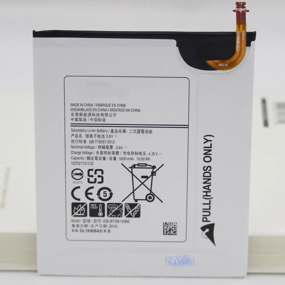 ISUNOO Tab запасная батарея EB BT561ABE для Samsung GALAXY E T560 T561 SM аутентичная планшета 5000