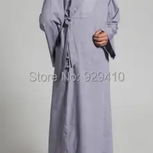 Женские и мужские летние и весенние хлопковые буддийские abbot monks костюмы дзен медитация накидка халат форма для единоборств платье