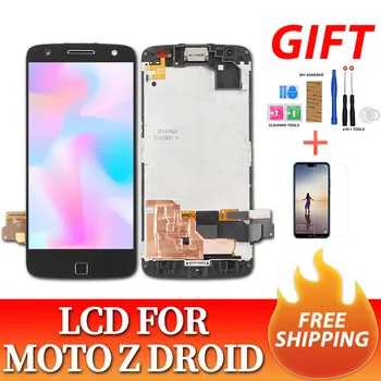 

For Motorola Moto Z Force Droid XT1650 LCD Display +Touch Screen Digitizer Frame Replacement for Motorola Moto Z Force Droid LCD