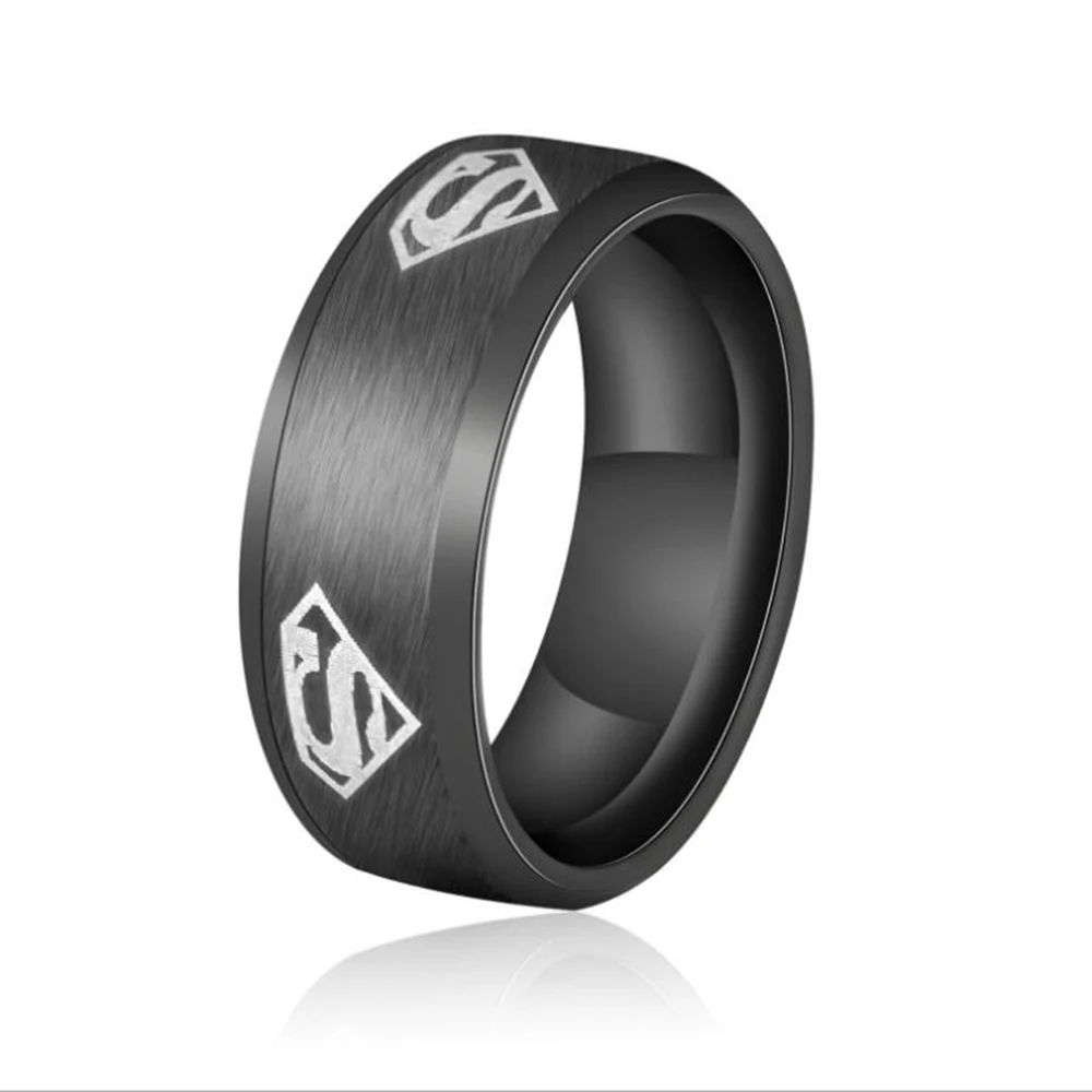 fashion superman ring for men stainless steel high polish wedding rings for female jewelrychina - Superman Wedding Ring fashion superman ring for men stainless steel high polish wedding rings for female jewelrychina - Superman Wedding Ring