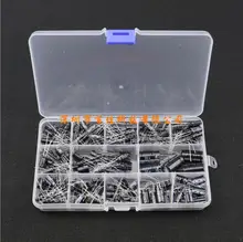 0.47uf — 1000uf electrolytic capacitor classification box 13 models, a total of 200pcs