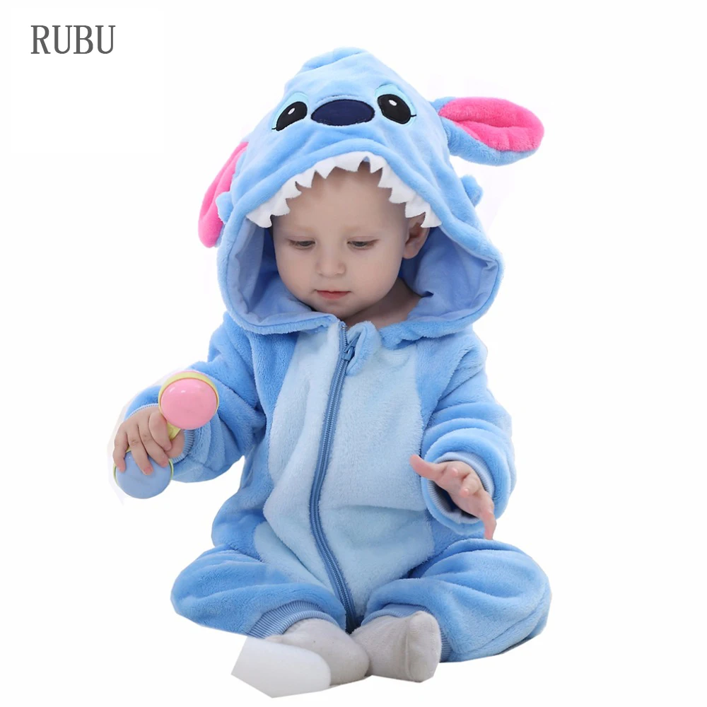 الفانيلا الطفل السروال القصير أرنب الطفل الفتيان الفتيات الحيوان السروال القصير الشتاء غرزة الطفل مجموعات Kigurumi الوليد الملابس مقنعين منامة