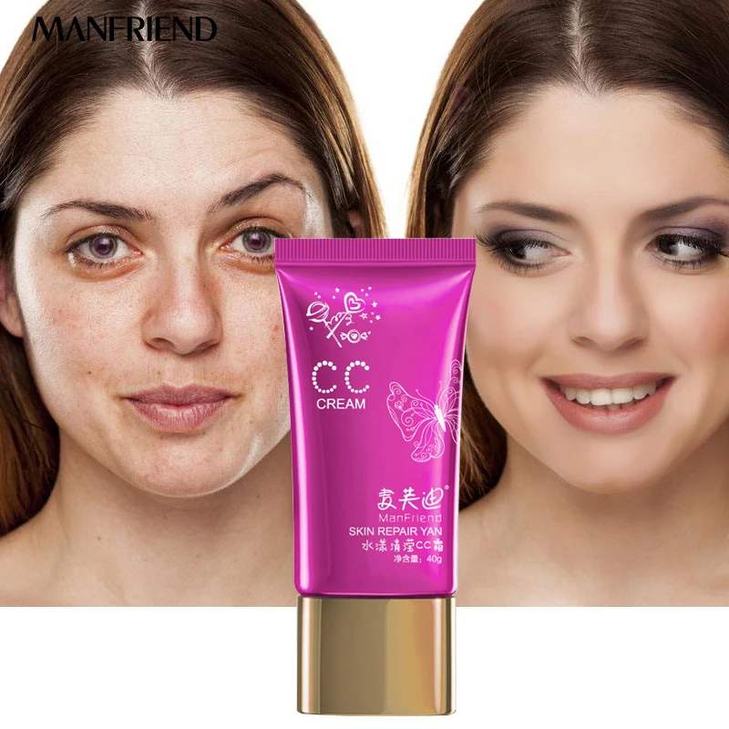 

Skin CC Cream Whitening Moisturizing Oil Control Perfect Natural Makeup Isolation Foundation Concealer Long-Lasting Waterproof