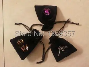 

customize&wholesale black small velvet jewelry pouch velvet gift pouch velvet drawstring pouch bag custom logo diamond bag