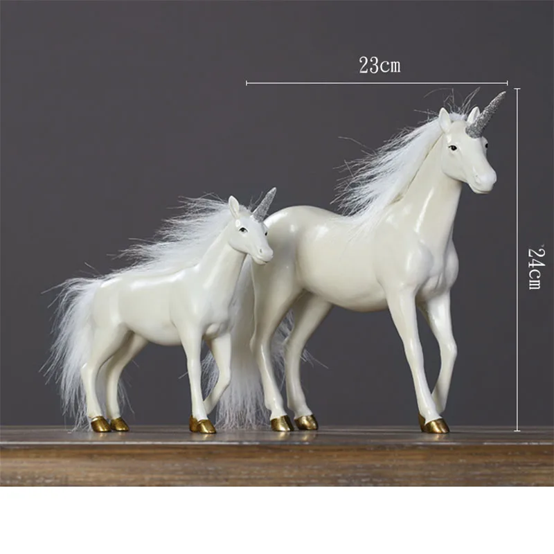Creative unicorn Wedding Decoration Figurines Miniatures Artificial Resin Angel Ornament Vintage Home Decor Valentines Day Gifts14