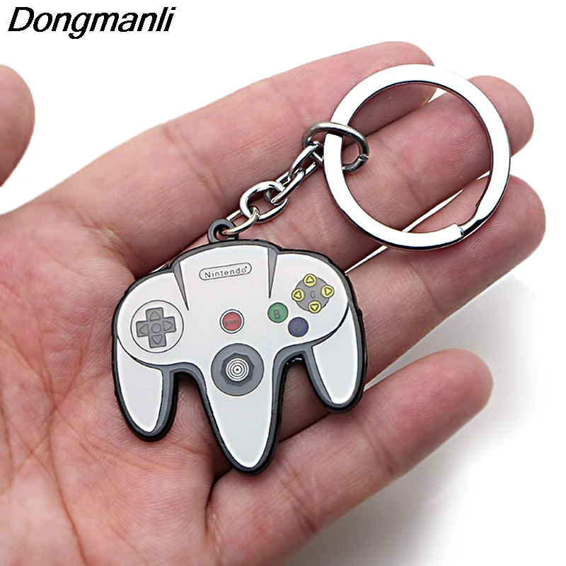 

P3794 Dongmanli Gamepad Key Holder Cute Enamel Metal Pendant Car Keychain For Key Rings Game Player Gifts