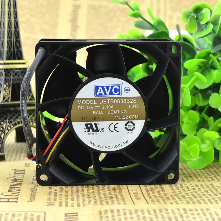 

New original DBTB0838B2S 8038 12V 2.10A PWM temperature control high-speed wind volume fan