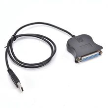 USB 1.1 DB25 Kadın Liman Baskı dönüştürücü kablosu LPT Çift yönlü Paralel arabirim adaptörü Kablosu 25Pin Yazıcı Kablosu Siyah