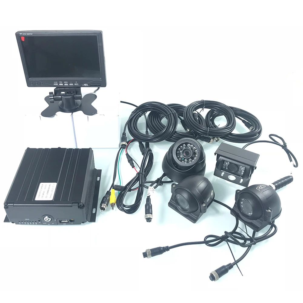  Punto di vendita diretta di sorveglianza HD audio e video 4-canale camion kit di monitoraggio Heavy