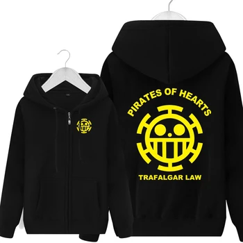 

[STOCK] 2017 Hot Anime One Piece Trafalgar Law Sweatshirt Death Surgeon Hoodies Cosplay Costume For Halloween Free Shipping New.