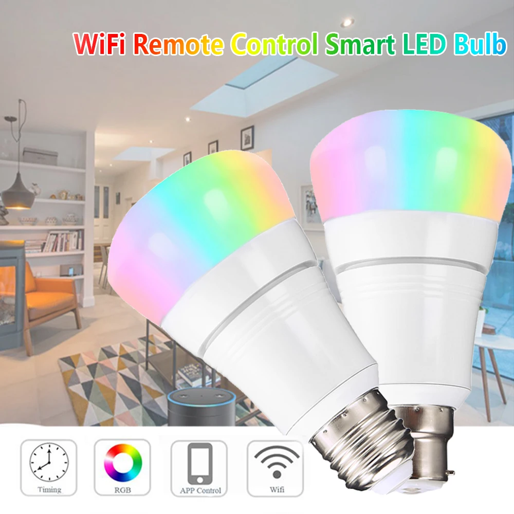 

Light Dimmable Led Bulb 8W E27 B22 led Lamps Wireless Wifi Controller Box 2.4G RF Remote Controlle Wifi Controller Box