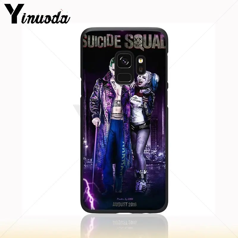 Yinuoda отряд самоубийц Джокер Харли Квинн Дизайн чехол для телефона Samsung Galaxy s9 s8 plus