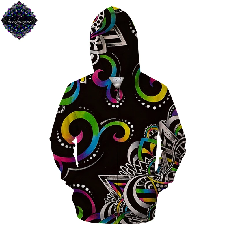 Buy Doodle Magic By Brizbazaar Art Men 3D Print Zipper