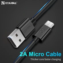 Cable Micro USB Coolreall 2A de carga rápida, Cable de datos USB para Samsung S7 Xiaomi, tableta Redmi LG, Cable de carga para teléfono móvil Android