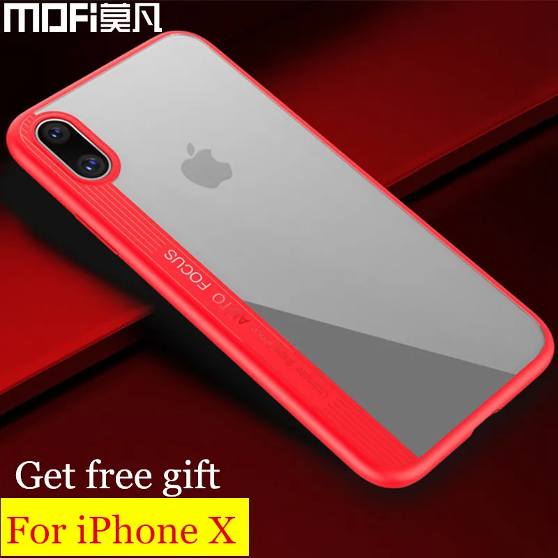 Для iphone x X чехол MOFI original мягкий силиконовый край для Edition Обложка Черный apple х |