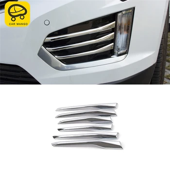 

CAR MANGO Car Styling Fog Light Lamp Rain Shade Cover Trim Frame Sticker Exterior Accessories for Cadillac XT5 2016