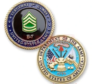 

2014 hot sale U.S. Army Collect coins Military medals Metal Paint Crafts Wholesale and retail Free shipping hl50032