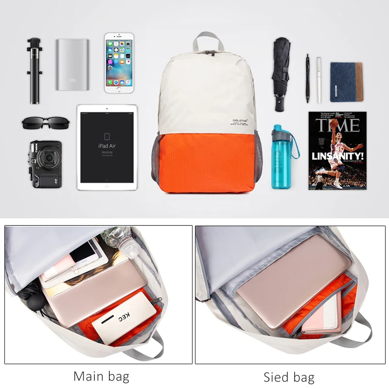Хит, легкий многофункциональный водонепроницаемый рюкзак для мужчин/женщин, повседневный рюкзак для путешествий, для отдыха, складная сумка на плечо, рюкзак JXY545