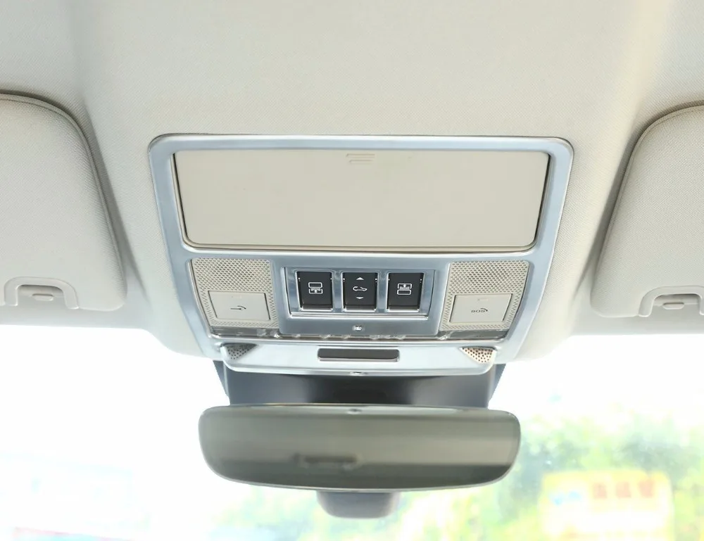 

ABS Chrome Car Roof Reading Lamp Frame Trim For Landrover Discovery 5 LR5 2017 Car Accessories