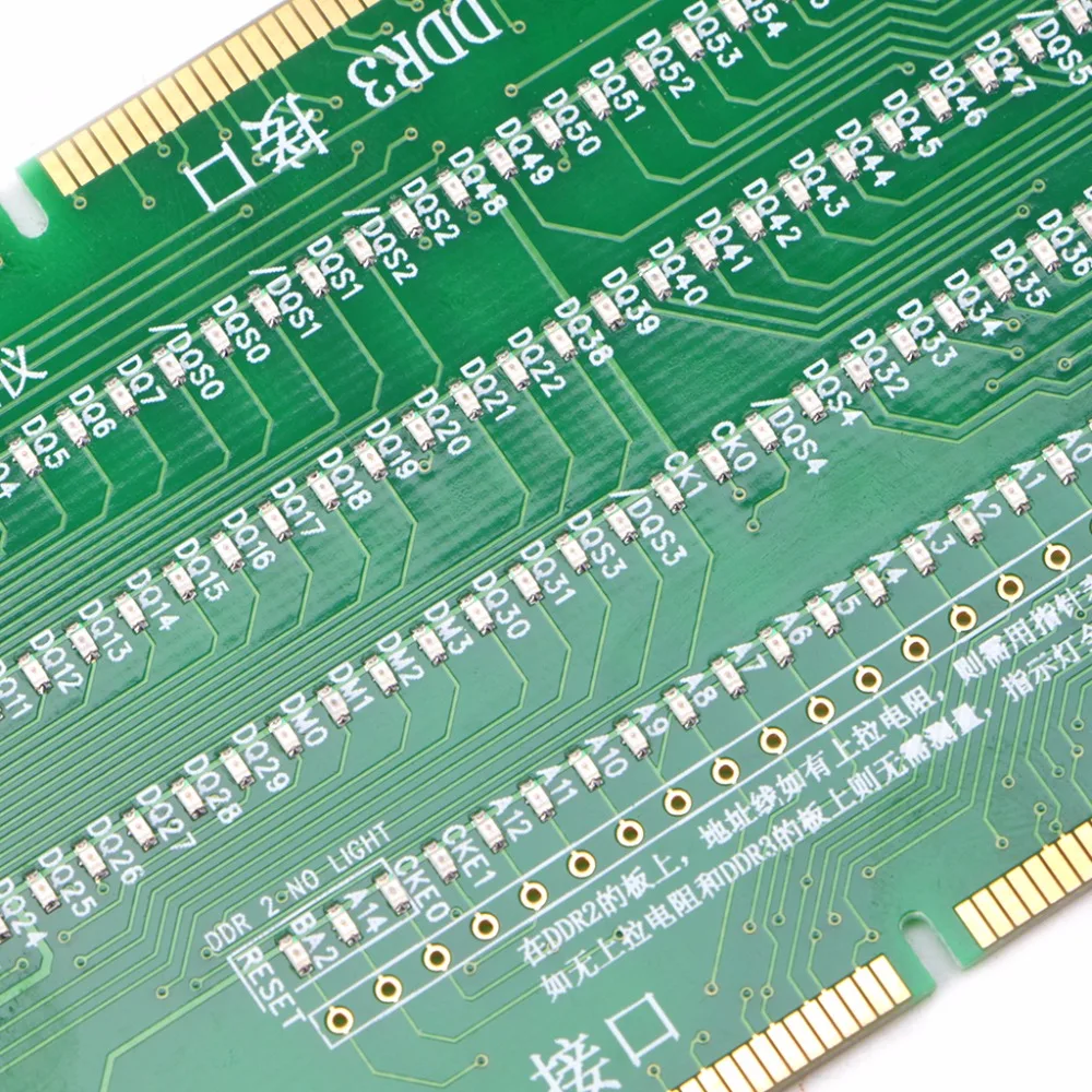 Тестер с подсветкой DDR2 и DDR3 2 в 1 светильник для настольных интегральных схем