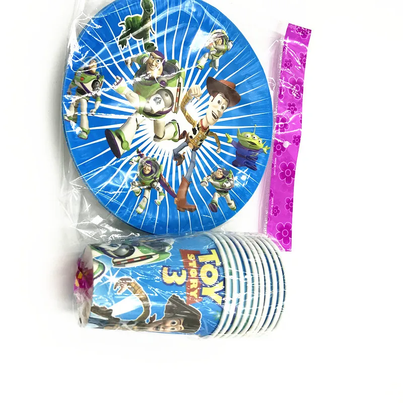 40pcs/lot Toy Story plates cups baby shower birthday party decoration