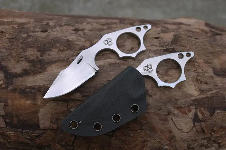 EDC Knife N690 Steel Riding Fishing Small Straight Knife Mountaineering Defense Tools Small Cutter