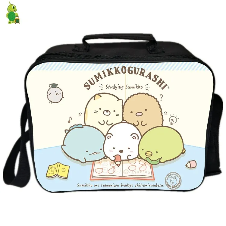 Мультфильм Sumikko urashi ланч-мешок свежего хранения охлаждающая сумка теплоизоляционные сумки для обедов Icepack Женская Мужская сумка для пикника