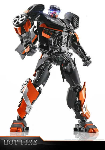 Special Offers TFEVO TE-01 Transformation Hot Rod Hot Fire TE01 MPM Movie 5 The Last Knight KO Version Action Figure Robot Toys Gifts 