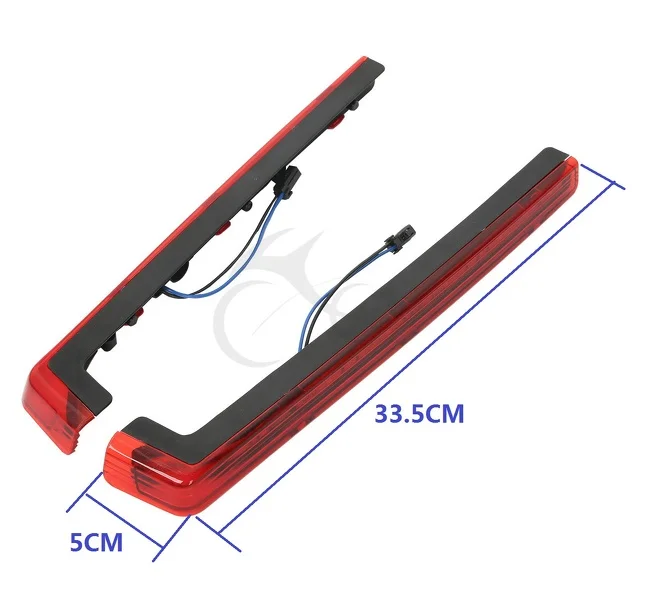 

Tour Pak Pack Accent Side Panel LED Light Side Marker For Harley Davidson Touring 14-16 Red Street Road Glide 2014-2016