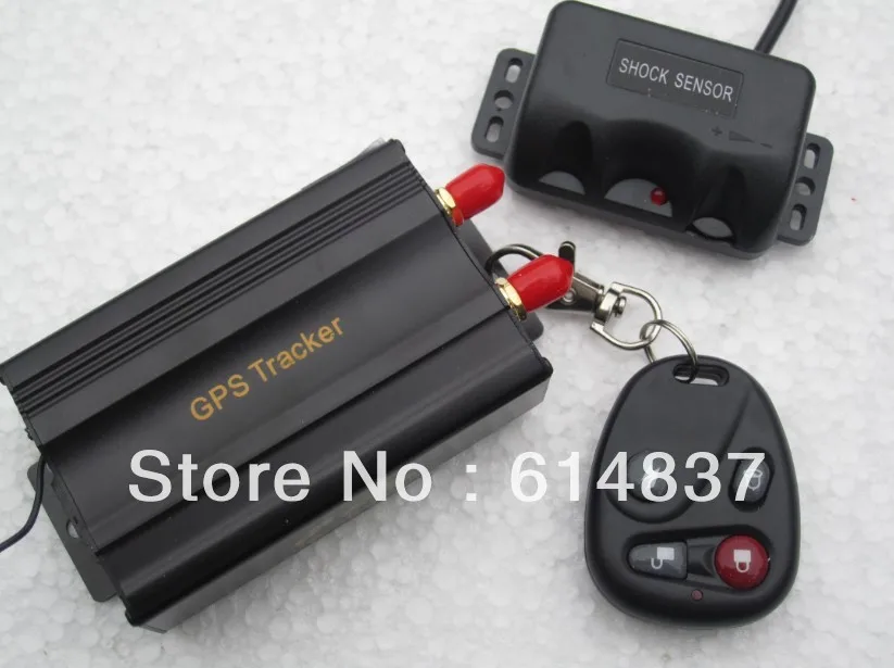 Tracker car tk103 Car safety GPS Tracker TK103B + SHOCK Sensor SD card Slot Support 18 kinds of Languages Car ALARM Quadband
