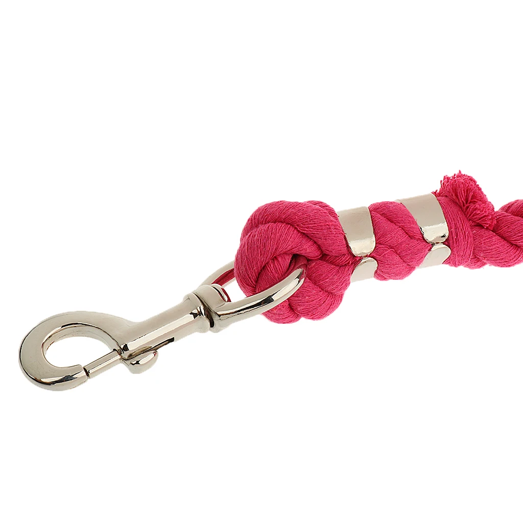 Perfeclan  Premium Horse Lead Ropes Cotton Weave Rein Halters Braided Reins 2.5 m Extra Thick Rope 