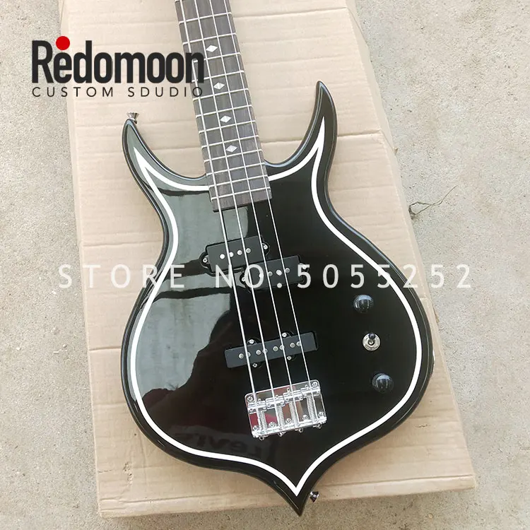

Factory custom 4 strings AXE bass with rosewood fingerboard basswood body electric bass guitar musical instrument shop