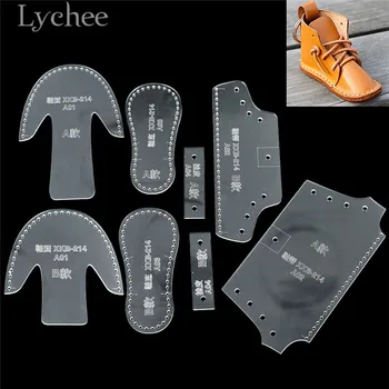 

Lychee Life Mini Shoe Design Acrylic Sewing Pattern Boot Hanging Pendent Template DIY Leathercrafts Template