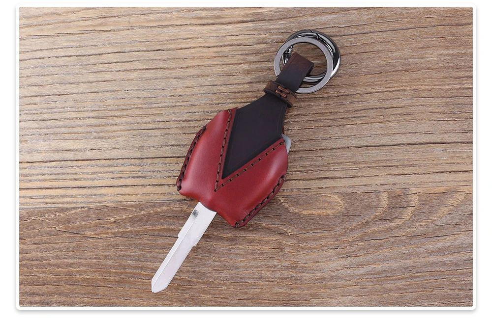 Кожаный чехол KEYYOU для ключей автомобиля, 2 кнопки для Suzuki Swift SX4, защитный чехол для ключей, брелок