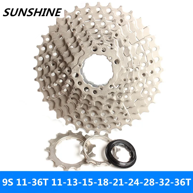 Карточка на Горный/Шоссейный велосипед SUNSHINE 9 скоростей 11 36T складной маховик с