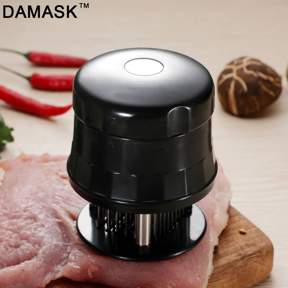 

DAMASK 56 Blades Needle Meat Tenderizer Stainless Steel Knife Meat Beaf Steak Meat Tenderizer Useful Kitchen Cooking Tools Sale