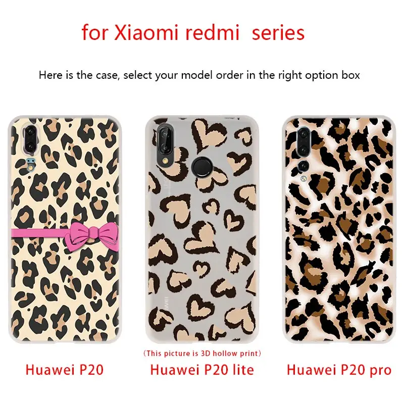 Мягкие чехлы для Huawei P40 P30 P20 Pro P10 Lite E Plus P Smart Z 2020 2019 с леопардовым принтом|Бамперы| |